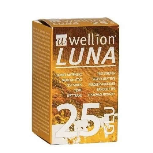 WELLION LUNA 25 STRIPS STRISCE PER MISURAZIONE GLICEMIA