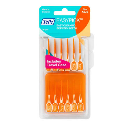 TEPE SCOVOLINI EASYPICK EXTRASMALL/SMALL ARANCIONE 36 PEZZI