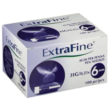 AGO PER PENNA DA INSULINA EXTRAFINE GAUGE 31 6 MM 100 PEZZI - Farmaspeed