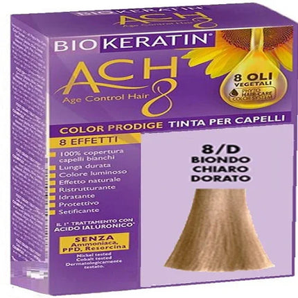 BIOKERATIN ACH8 COLOR PRODIGE 8/D BIONDO CHIARO DORATO - Farmaspeed