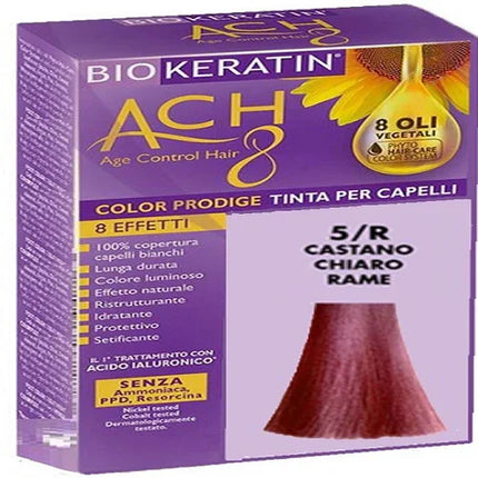 BIOKERATIN ACH8 COLOR PRODIGE 5/R CASTANO CHIARO RAME - Farmaspeed