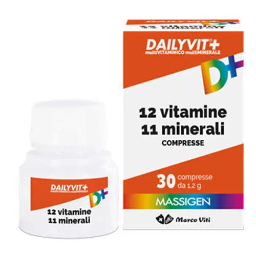 MASSIGEN DAILYVIT 12 VITAMINE 11 MINERALI 30 COMPRESSE RIVESTITE - Farmaspeed