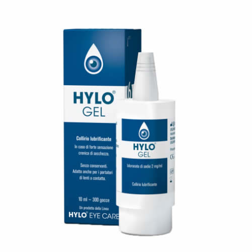 HYLO-GEL LUBRICATING EYE DROPS HYALURONIC ACID 0.2% 10 ML