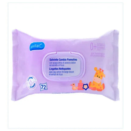 ALVITA BABY SALVIETTE CAMBIO PANNOLINO 72 PEZZI - Farmaspeed