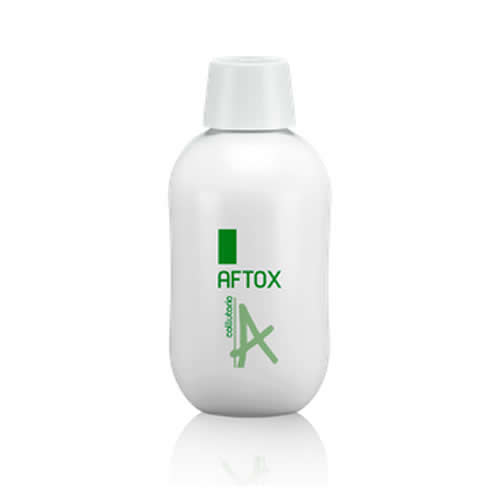 AFTOX MOUTHWASH WHITE BOTTLE, WITH CAP AND MEASURING CUP MEDICAL DEVICE INDICATED FOR ALL LESIONS OF THE ORAL CAVITY AND RELATED INFLAMMATORY PROCESSES 100 ML 1 PIECE