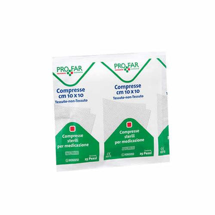 GARZA IDROFILA PROFAR COMPRESSA STERILE 10X10 CM 100 PEZZI - Farmaspeed