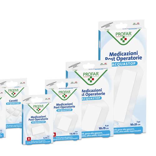 ACQUASTOP MEDICAZIONE POST OPERATORIA 5X7,5 CM PROFAR MED 5 PEZZI - Farmaspeed