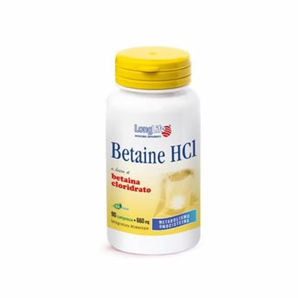 LONGLIFE BETAINE HCL 90 COATED TABLETS