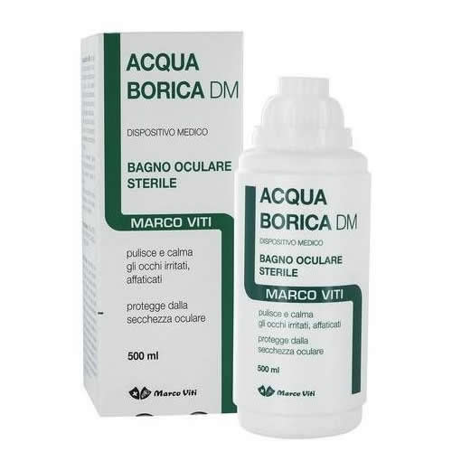 ACQUA BORICA PER BAGNO OCULARE STERILE 500 ML