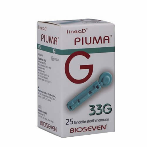 LANCETTE PUNGIDITO LINEA D PIUMA GAUGE 33 25 PEZZI