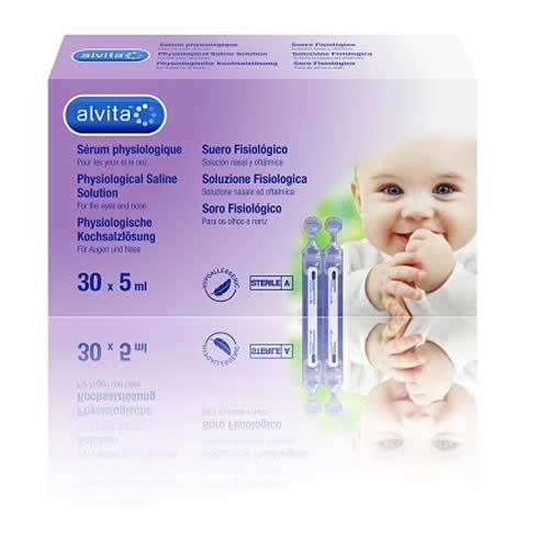 SOLUZIONE FISIOLOGICA ALVITA 30 FIALE X 5 ML - Farmaspeed