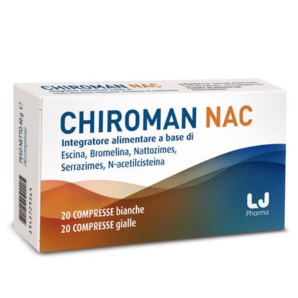 CHIROMAN NAC 20 WHITE TABLETS + 20 YELLOW TABLETS