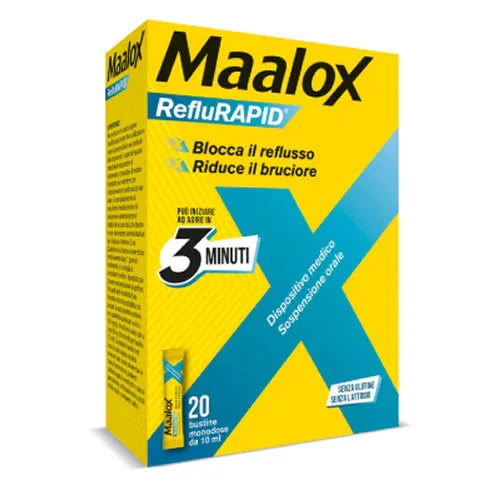 MAALOX REFLURAPID SOSPENSIONE ORALE  20 BUSTINE MONODOSE DA 10 ML