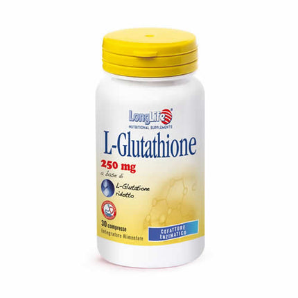 LONGLIFE L-GLUTATHIONE 250 MG 30 COMPRESSE