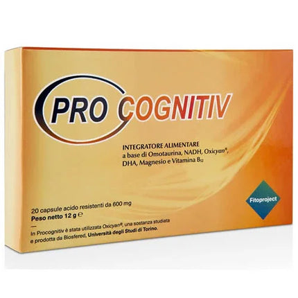 PROCOGNITIV 20 CAPSULE ACIDO RESISTENTI VEGETALI DA 600 MG - Farmaspeed