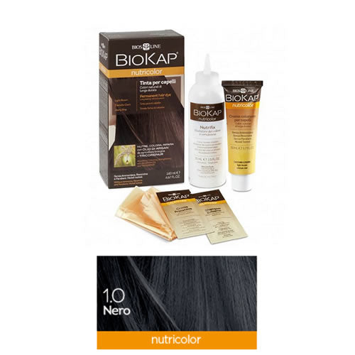 BIOKAP NUTRICOLOR 1,0 NERO TINTA TUBO + FLACONE