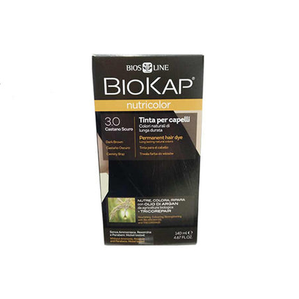 BIOKAP NUTRICOLOR 3,0 NEW CASTANO SCURO TINTA TUBO + FLACONE