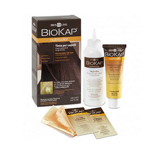 BIOKAP NUTRICOLOR DELICATO 1,0 NERO NATURALE TINTA TUBO + FLACONE