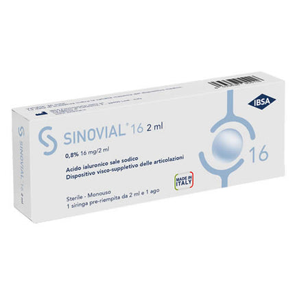 INTRA-ARTICULAR SYRINGE SINOVIAL 16 HYALURONIC ACID SODIUM SALT 0.8% 16MG/2ML 2ML + NEEDLE 21 GAUGE