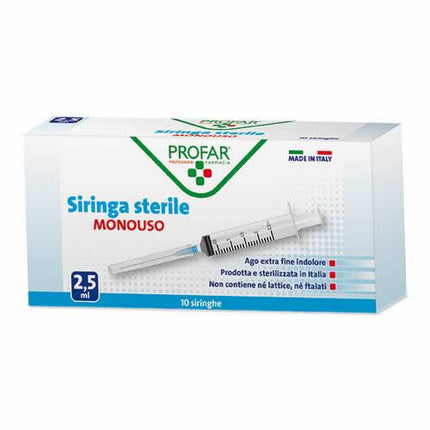 SIRINGA MONOUSO 2,5ML PROFAR
