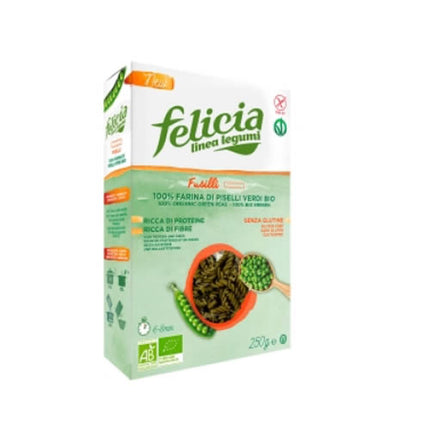 FELICIA BIO FUSILLI PISELLI VERDI 250 G
