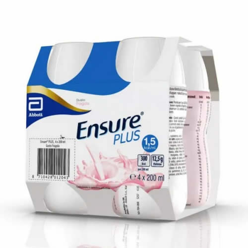ENSURE PLUS FRAGOLA 4 BOTTIGLE DA 200 ML