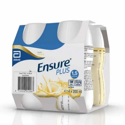 ENSURE PLUS BANANA 4 BOTTLES OF 200 ML