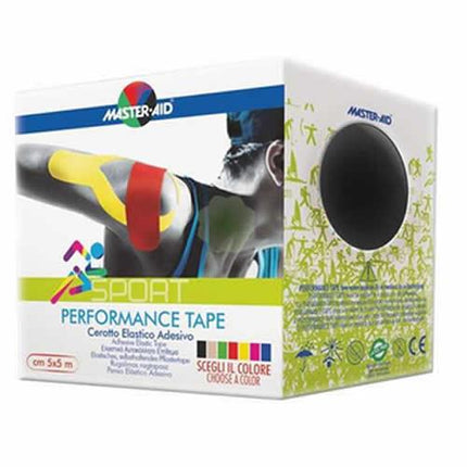 MASTER-AID SPORT PERFORM BLACK TAPING NEUROMUSCOLARE 5 X 500 CM - Farmaspeed