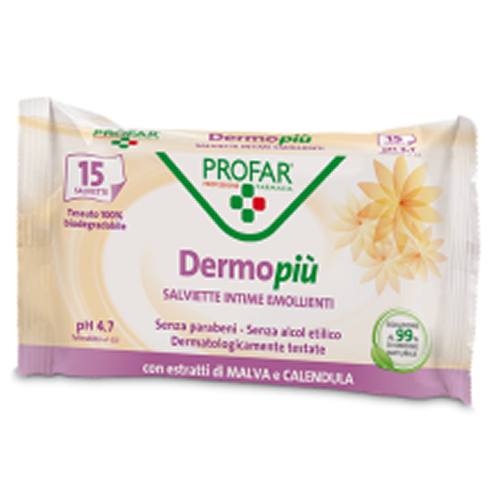 DERMO PIU' SALVIETTE INTIME 20 PEZZI PROFAR