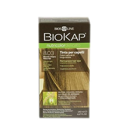 BIOKAP NUTRICOLOR DELICATO 8,03 NEW BIONDO CHIARO NATURALE TINTA 140 ML