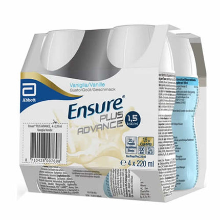 ENSURE PLUS ADVANCE VANIGLIA 4 BOTTIGLIE DA 220 ML