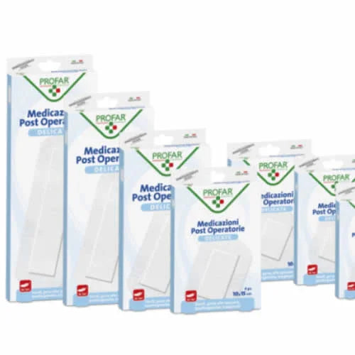 MEDICAZIONE POST OPERATORIA STERILE GARZA ANTIADERENTE 6X10 CM 5 PEZZI PROFAR - Farmaspeed