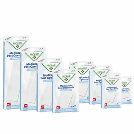 MEDICAZIONE POST OPERATORIA STERILE GARZA ANTIADERENTE 10X30 CM 3 PEZZI PROFAR - Farmaspeed