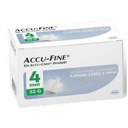 INSULIN PEN NEEDLE ACCU-FINE PEN NEEDLE GAUGE 32 4 MM 100 PIECES