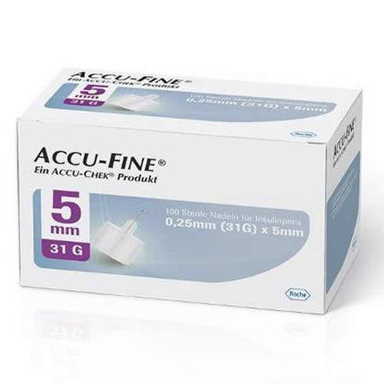 AGO PER PENNA DA INSULINA ACCU-FINE PEN NEEDLE ACCU-CHEK GAUGE 31 X 5MM 100 PEZZI - Farmaspeed