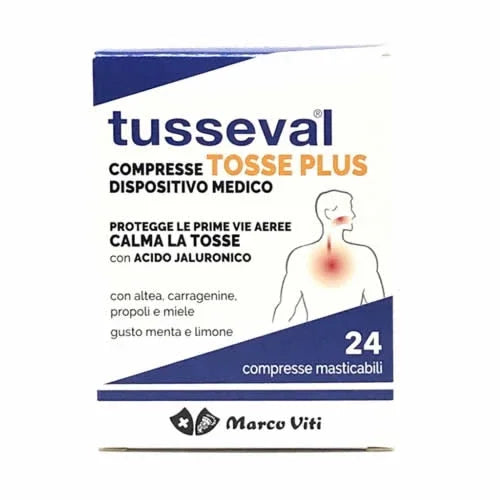 TUSSEVAL TOSSE PLUS 24 COMPRESSE - Farmaspeed
