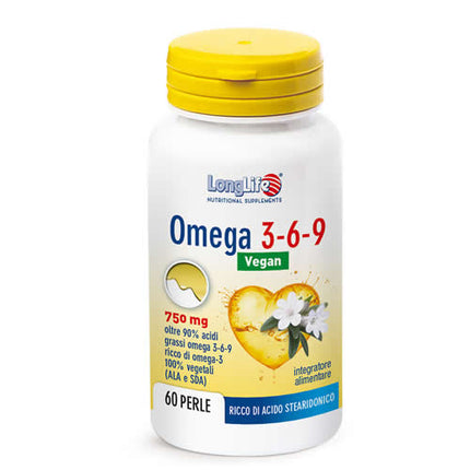 LONGLIFE OMEGA 3-6-9 VEGAN 750 MG 60 PERLE VEGETALI