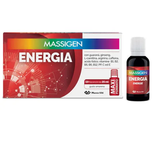MASSIGEN ENERGIA 10 FLACONI DA 25 ML - Farmaspeed