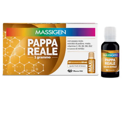MASSIGEN PAPPA REALE 10 FLACONI DA 25 ML - Farmaspeed