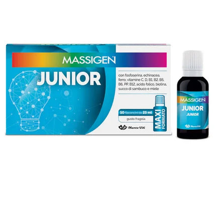 MASSIGEN JUNIOR 10 FLACONI DA 25 ML - Farmaspeed