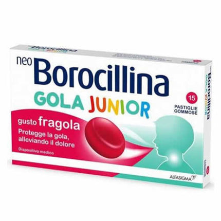 NEOBOROCILLINA GOLA JUNIOR 15 PASTIGLIE GUSTO FRAGOLA