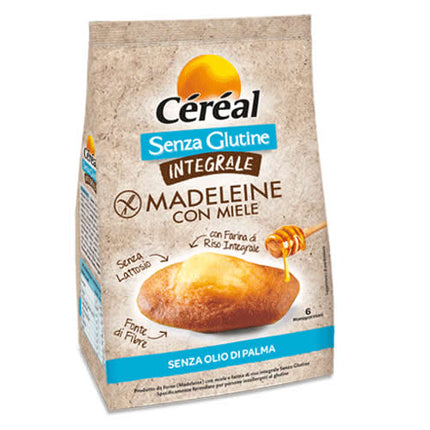 CEREAL SENZA GLUTINE INTEGRALE MADELEINE CON MIELE 170 G