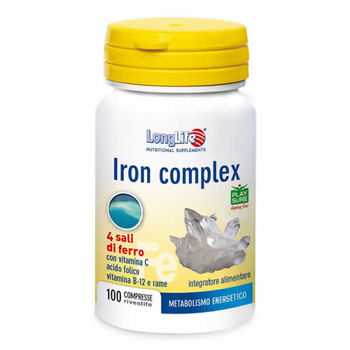 LONGLIFE IRON COMPLEX 100 COATED TABLETS