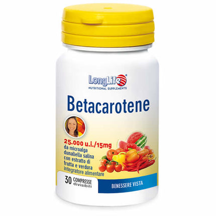 LONGLIFE BETACAROTENE 25000 IU 30 TABLETS