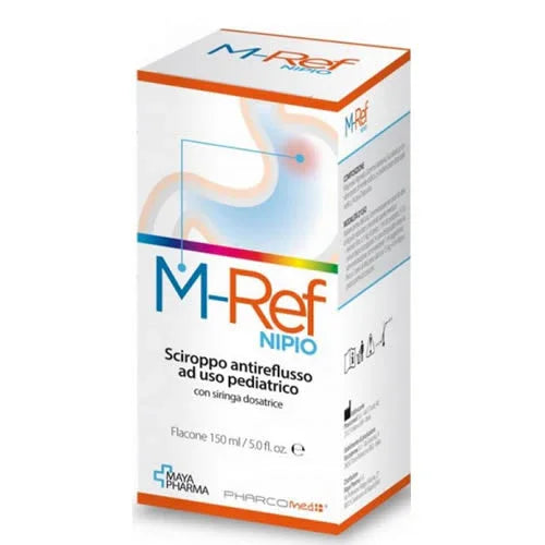 M-REF NIPIO SCIROPPO ANTIREFLUSSO AD USO PEDIATRICO 150 ML CON SIRINGA DOSATRICE - Farmaspeed