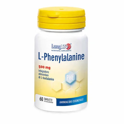 LONGLIFE L-PHENYLALANINE 500 MG 60 TAVOLETTE RIVESTITE DA 900 MG - Farmaspeed