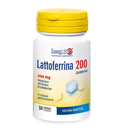 LONGLIFE LACTOFERRINA200 30 VEGETABLE CAPSULES OF 550 MG