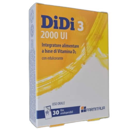 DIDI3 2000 IU 30 ORODISPERSIBLE FILM