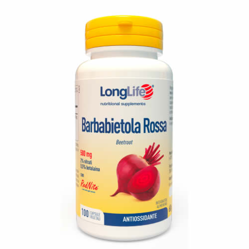 LONGLIFE RED BEET 500 MG 100 VEGETABLE CAPSULES