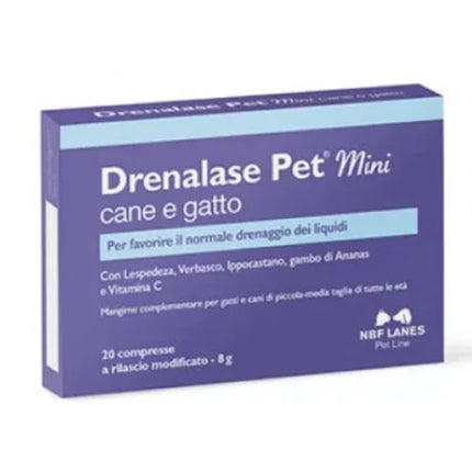 DRENALASE PET MINI CANE GATTO 20 COMPRESSE - Farmaspeed